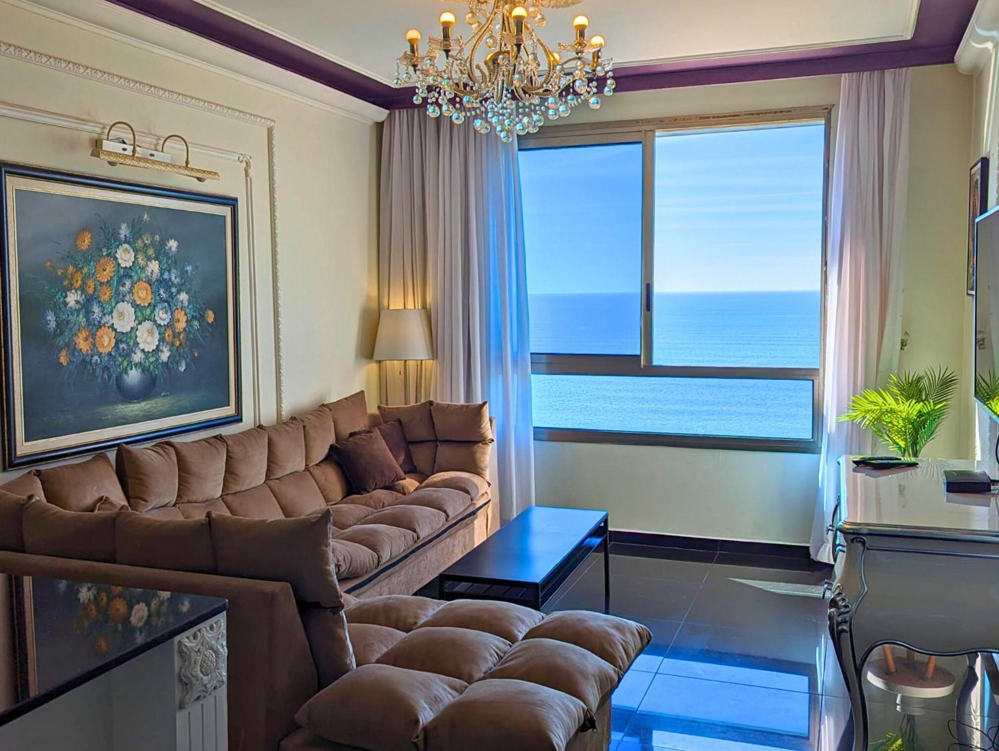 Almog Beach Apartments מגדלי חוף הכרמל חיפה Esterno foto